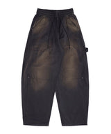 Dust Nylon Wide Pants_Black