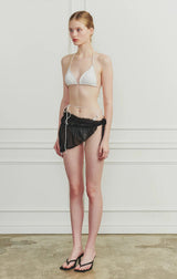 MEMORY WRAP SKIRT black