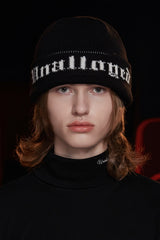 GOTHIC LOGO BEANIE / BLACK