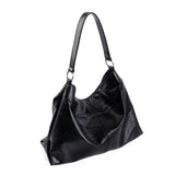 [Haesu Collaboration] Contour Shoulder Bag (Leather Black)