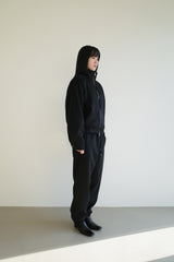 Wool zipup jumper, Black