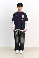 Star Key's Vintage T-shirt (Navy)
