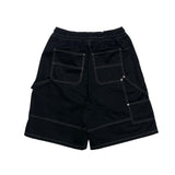 Stitch bermuda pants
