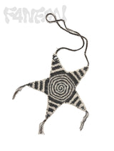 Handmade crochet swirling circle star crossbody bag 