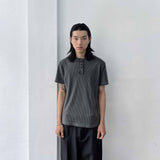フェイデッド リブド ヘンリーシャツ