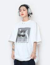 デジタルキャットオーバー半袖Tシャツ