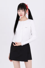 Ribbon Cuffs Cardigan