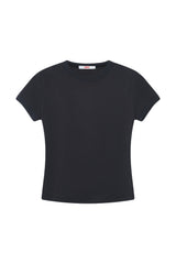 コットンクルーネックTシャツ