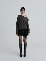 Drape symbol sweatshirts (Charcoal)