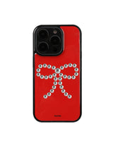ribbon stud case (red)