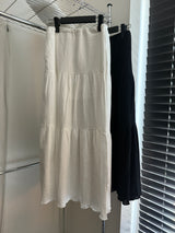 Plain Can Can Long Skirt (2 colors)