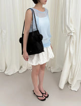 Frillish shoulder bag (black)