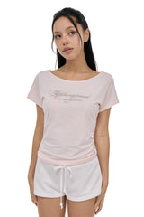 Kleen club letter top, Pink (SS ver.)
