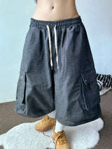 Nedi Cotton Multi Pocket Cargo Bermuda Shorts 2color