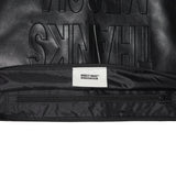 LEATHER TRANSFOAM BAG-BLACK