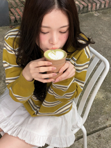 #LM Daily Multi Border Collar Knit (3color)