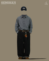 HO Pin-tuck Stitch Selvage Denim