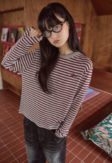 26SS★ Puppy Stripe Long Sleeve