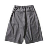 ストライプバミューダパンツ (Dark Grey)