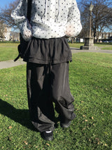 Crinkle Nylon Skirt Pants (3c)