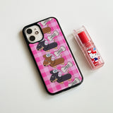 Pink Dachshund Epoxy Phone Case