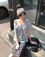Lincy Dot Vintage Short Sleeve