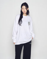 25FW WALKING AC BEAR LONG SLEEVE T-SHIRT WHITE