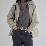 Atobin String Midi Leather Jacket -3color