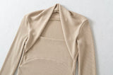 Nieve Sculpted Neckline Knit