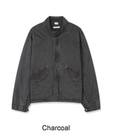 モアライトウォッシュ加工フィールドジャケット