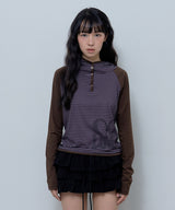 LOVE STRIPE HOODIE (PURPLE)_F24ZB065