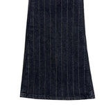 Black Rail Pinstripe Bootcut Long Pants (Black)
