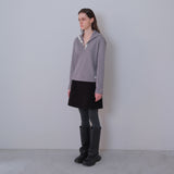 Melange Snap Knit Polar Tee