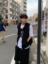 Aris Hooded Zip-Up Vest