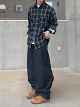 Plaid Loose Check Shirt (No.853)