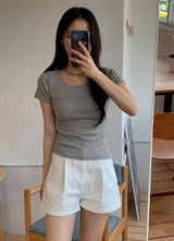 シンプル＆ベーシックショートスリーブtシャツ