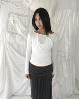 Drape halter T