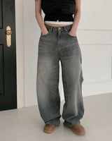 Wad wide denim pants