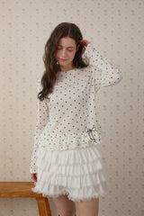 ROMANTIC VELVET LACE TIERED SKIRT