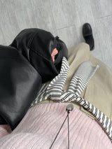 Verdi Flap Overfit Leather Blouson