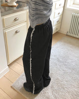ED Lace Banding Strap Wide-Leg Training Pants