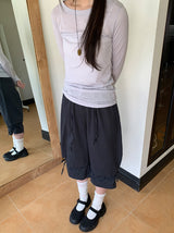 ユビチストラップバミューダ9分丈パンツ