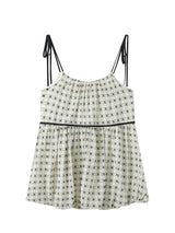 Marlie Tie Strap Check Top 231630062