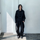 Vibe Pinstripe Boxy Trousers