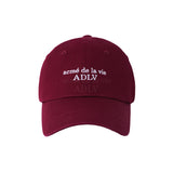[24SS] BASIC SMALL LOGO BALL CAP R WINE