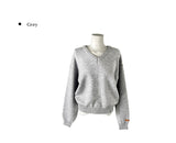 Nuan Daily V-Neck Label Loose Fit Knit
