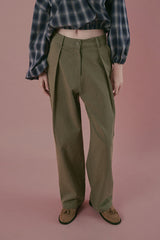Cotton chino pants_khaki