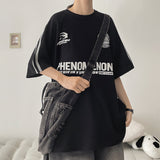 Menot Track Boxy Fit Knit Short Sleeve T-shirt (4 colors) H&L