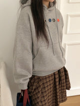 Ryutin Button Over Brushed Hoodie