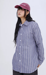 Muti-Plaid Stripe Oversized Shirts (JTOSRT-0003)